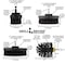 Drill Brush Power Scrubber By Useful Products 5 in W 7 in L Brush, Black K-S-542O-7X-QC-DB - alternate 3